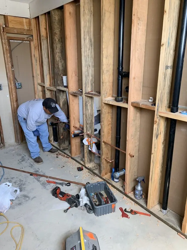 Commercial rough-in plumbing for Gas Line Repair in Hartwell